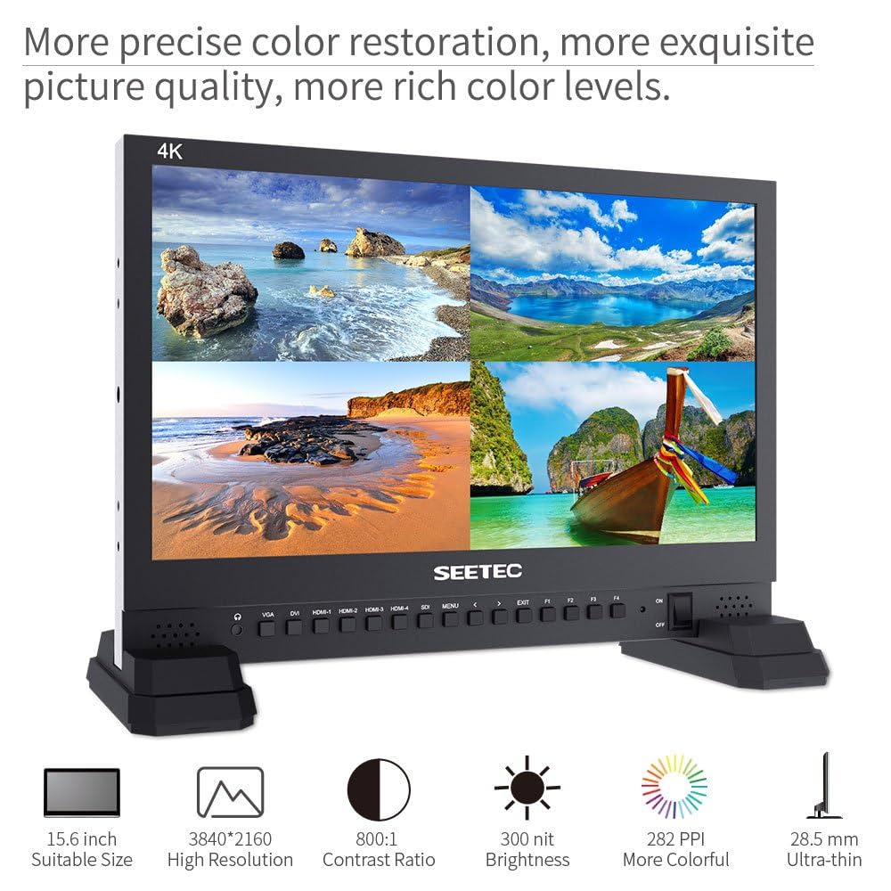 SEETEC 4K156-9HSD 15.6インチモニター HDMI4分割可 Amazon.com: SEETEC 4K156-9HSD 15.6 Inch Broadcast LCD